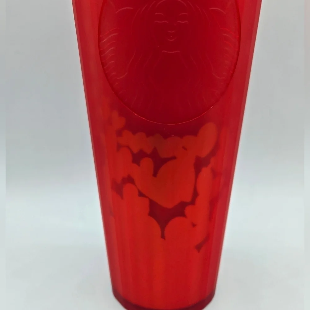 Starbucks Hearts Ombre Dome Kaleidoscope Tumbler Cold Cup 2022 Valentine's Day